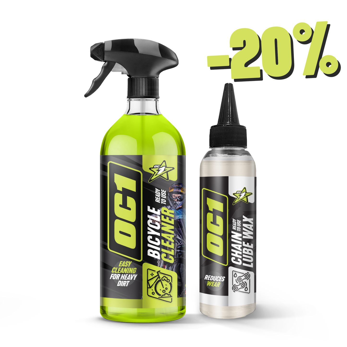 Płyn do mycia roweru 0,95l + Wosk do łańcucha 125ml