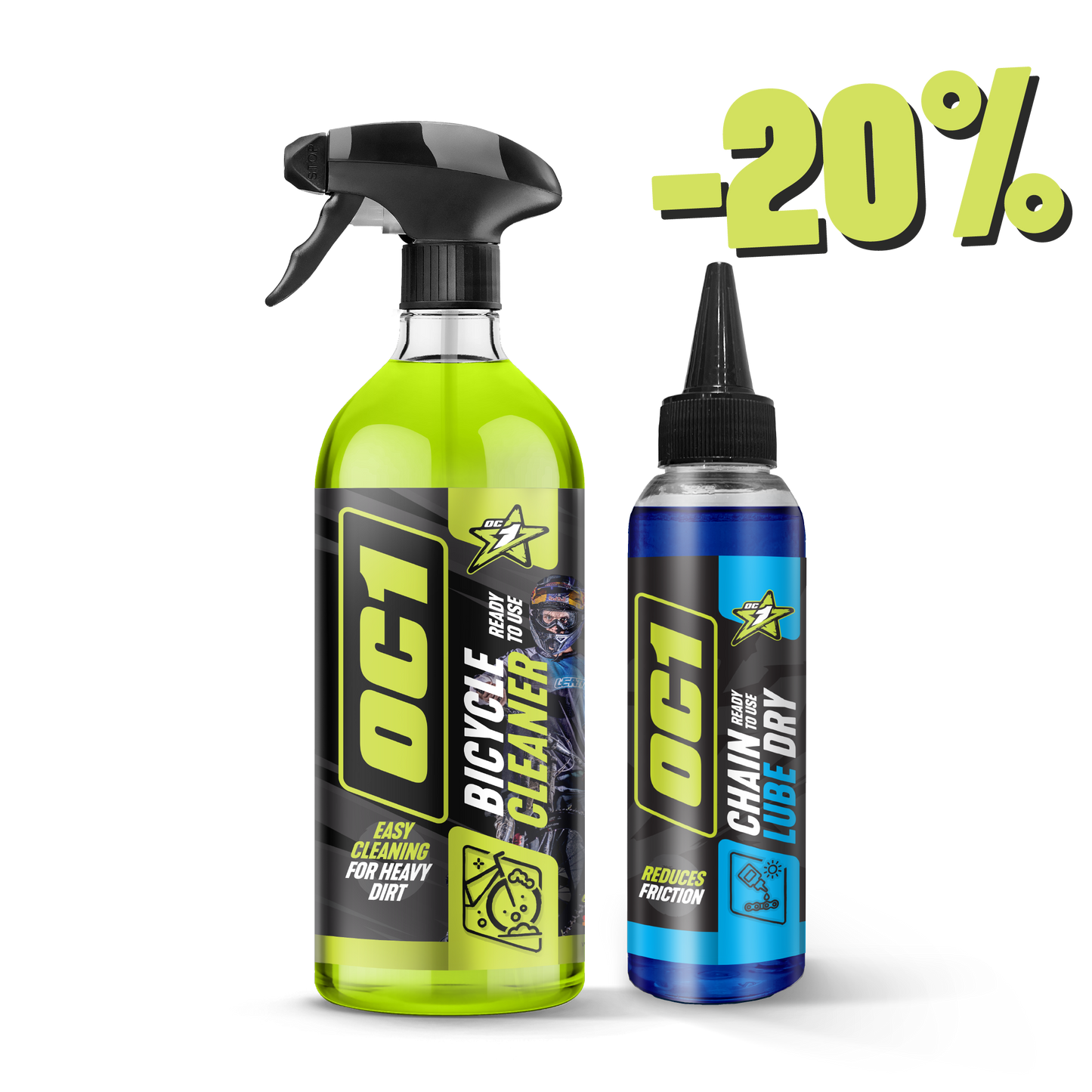 Płyn do mycia roweru 0,95l + Smar do łańcucha na suche warunki 125ml