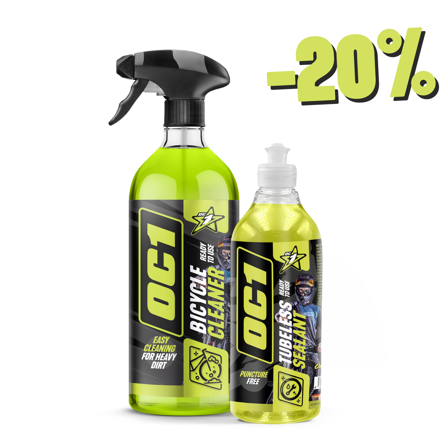 Płyn do mycia rowerów 0,95l + Uszczelniacz do opon 0,45l
