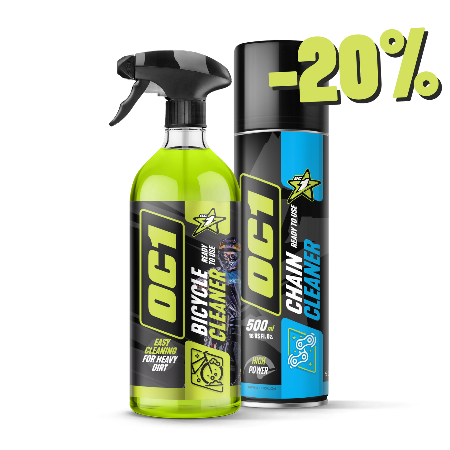 Płyn do mycia roweru 0,95l + Środek do czyszczenia łańcucha 500ml