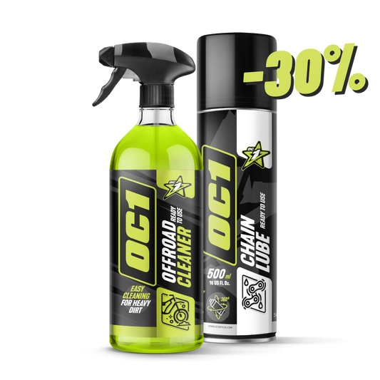 Płyn do mycia motocyki Offroad 0,95l + Smar do łańcucha 500ml