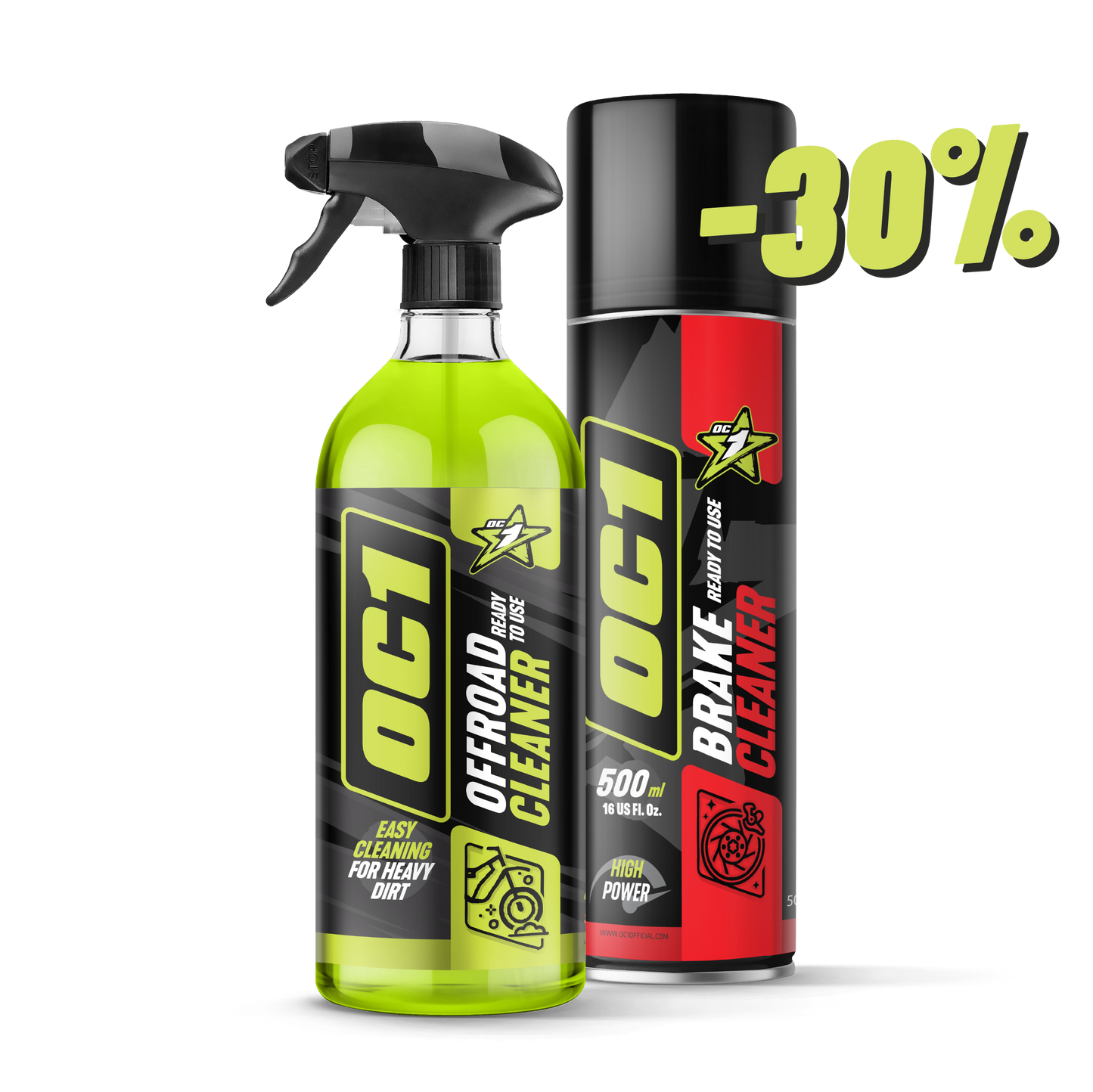 Płyn do mycia motocykli Offroad + Odtłuszczacz 500ml