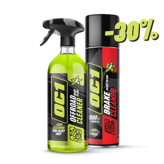 Płyn do mycia motocykli Offroad + Odtłuszczacz 500ml