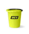 OC1 Bucket 5 l — żółte plastikowe wiaderko z uchwytem do mycia i organizacji akcesoriów motocyklowych i rowerowych
