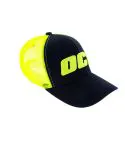 Czapka z daszkiem OC1 Lime Cap, widokboku, energetyczny limonkowy kolor i sportowy design trucker