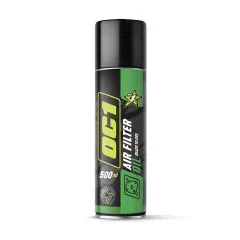 OC1 Air Filter Oil 500 ml - profesjonalny olej aerozolowy do filtrów piankowych w motocyklach terenowych z zielonym barwnikiem kontrolnym