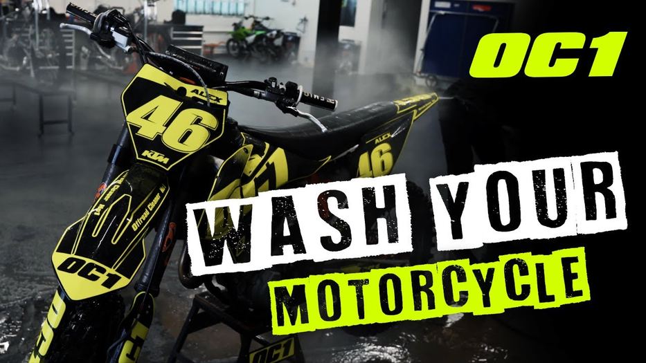 Produkty OC1 w użyciu - mycie motocykla
